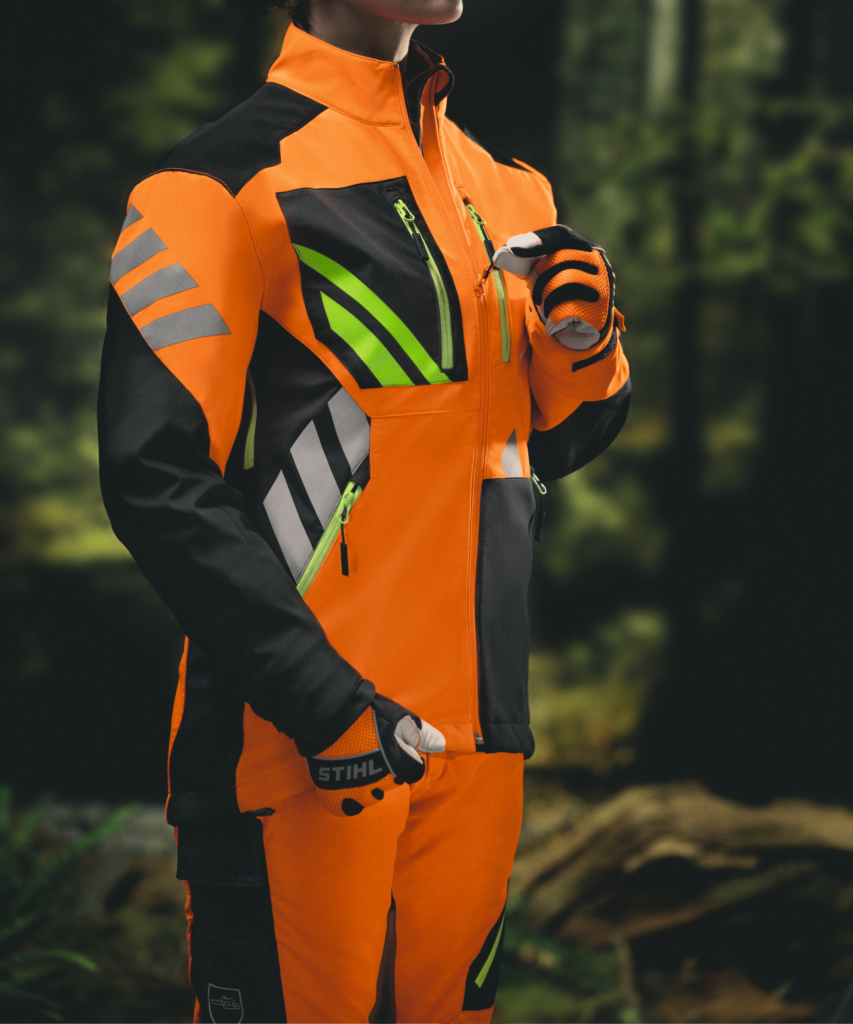 Fotografía macro de la chaqueta Advance ShellTEC