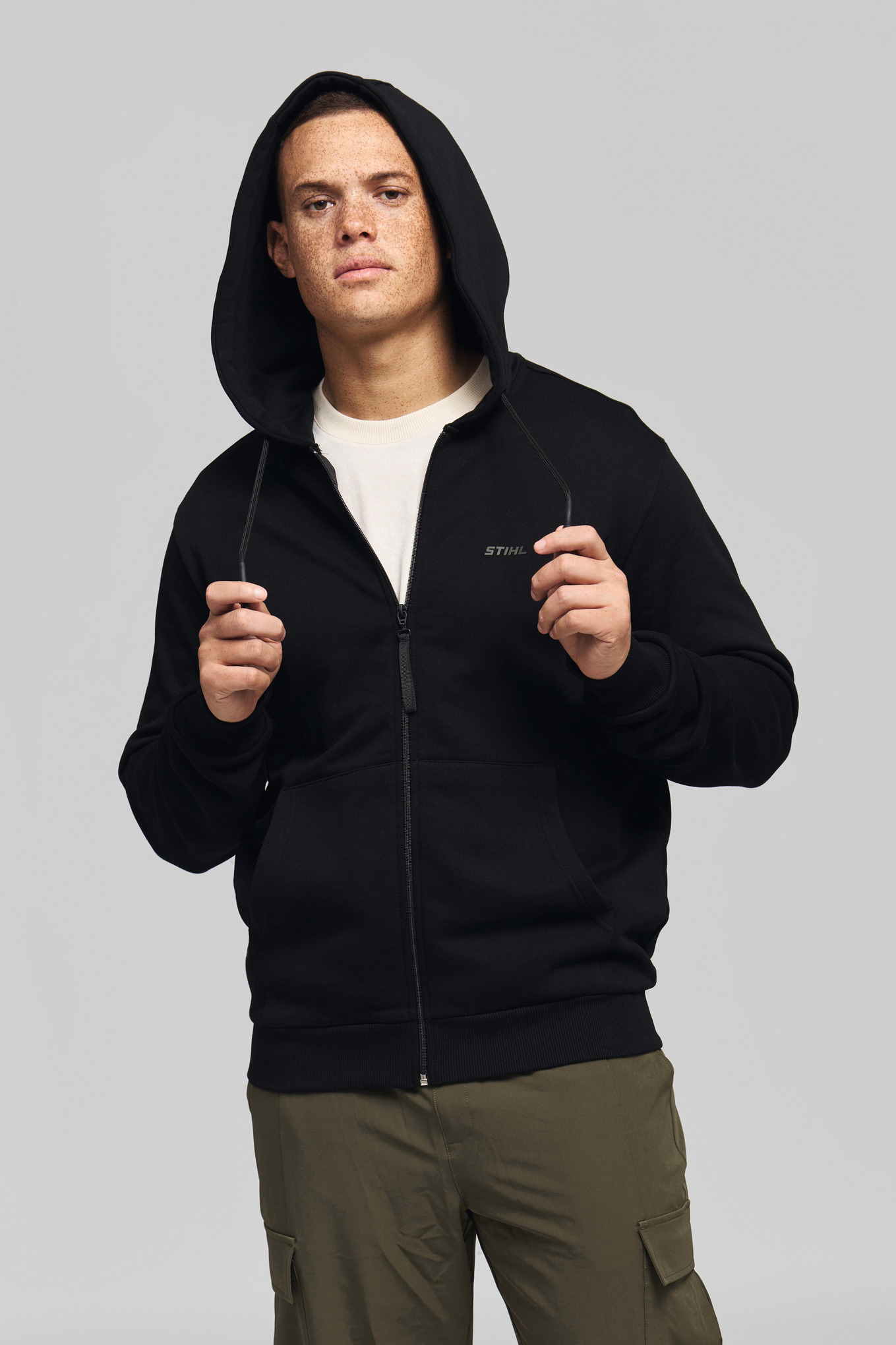 Sudadera con capucha «STIHL 100 reflective»  negra